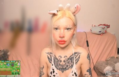 Cute Cow PinkSlobber Runs Her Own Booty Farm