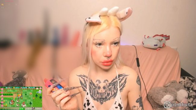 Cute Cow PinkSlobber Runs Her Own Booty Farm