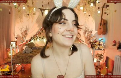 Aliceisonfire Hops Out As A Cute Bunny