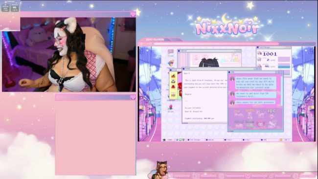 Clowning Around With NixxNoir In Needy Streamer Overload