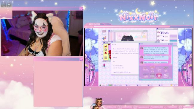 Clowning Around With NixxNoir In Needy Streamer Overload