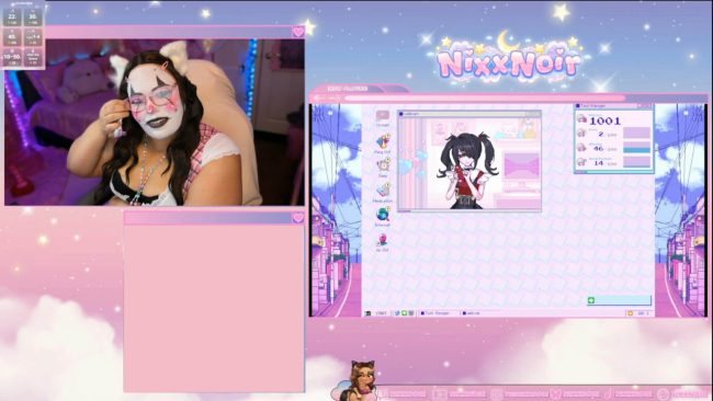 Clowning Around With NixxNoir In Needy Streamer Overload