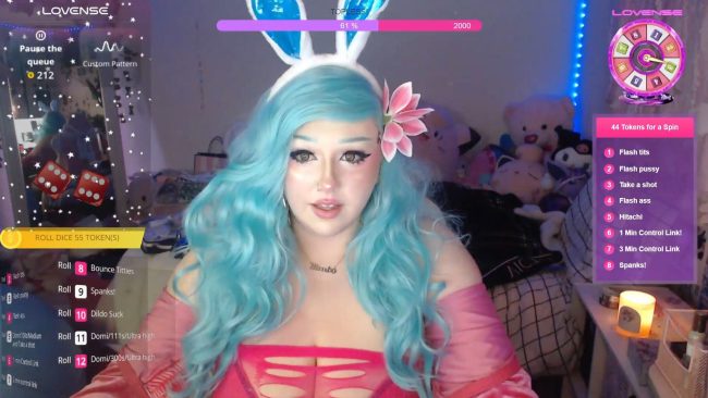 MilkyyyBunny Hops Around As A Cute Bunny