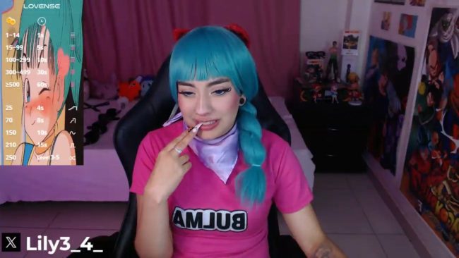 Lily34_ Shows Off Her Colorful Bulma Style