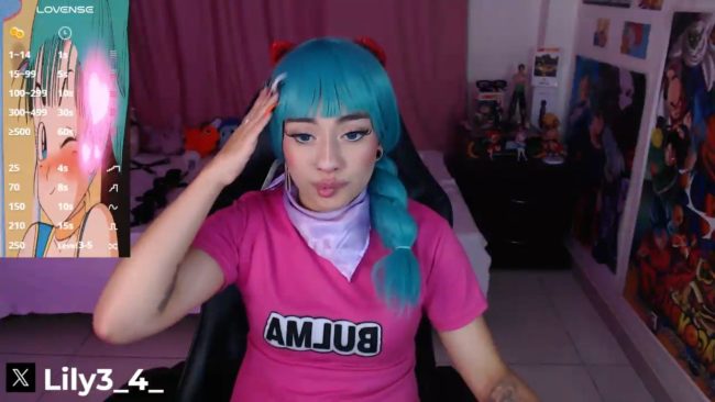 Lily34_ Shows Off Her Colorful Bulma Style
