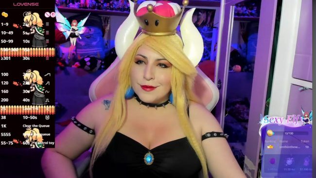 Cannddyy_new Takes Over The Mushroom Kingdom As Bowsette