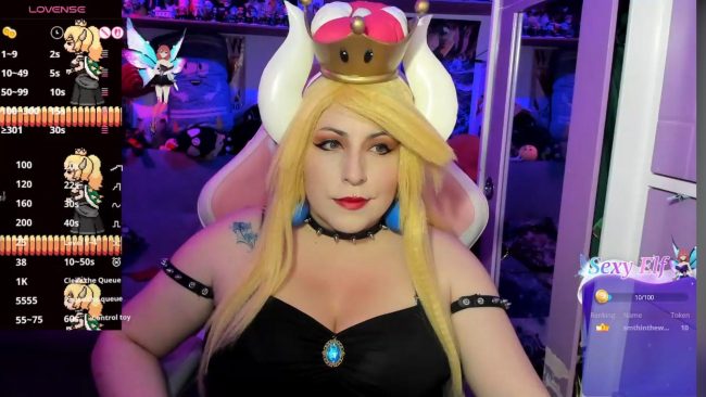 Cannddyy_new Takes Over The Mushroom Kingdom As Bowsette