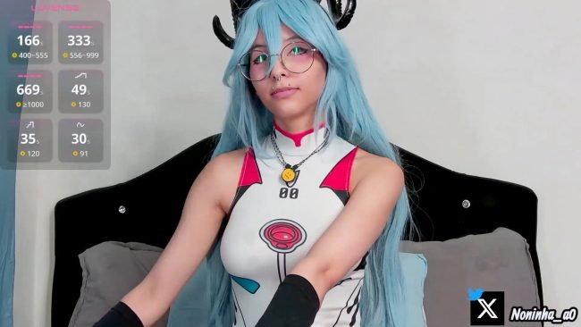 Noninha_ Puts A Succubus Twist On Her Rei Ayanami Cosplay
