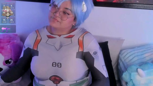 Luckyleah's Cute And Colorful Rei Ayanami Cosplay Show