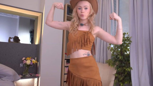 Cute Cowgirl AleksaLore Hosts A Fun Rodeo
