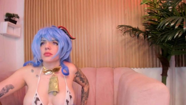 Little_ary's Udderly Adorable Ganyu Cosplay Show