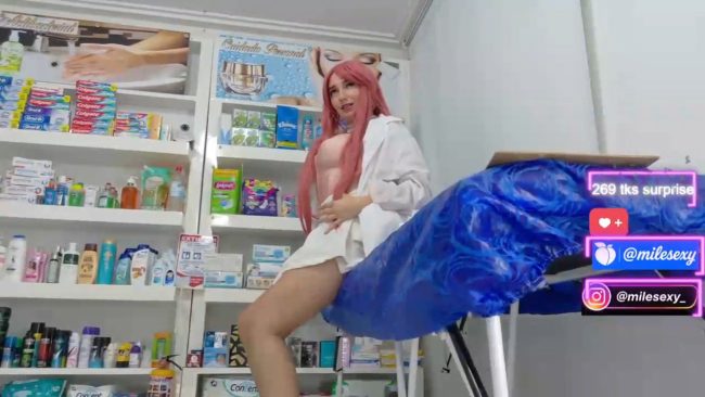 Swmilena_hot_ Is A Pretty Pink Pharmacist