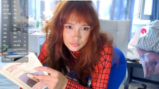 Littlewetgirl Swings Into Her Spidey Suit