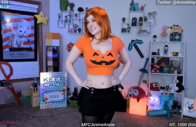 AnimeAnnie Brightens Up The Halloween Season As A Jack-o'-lantern