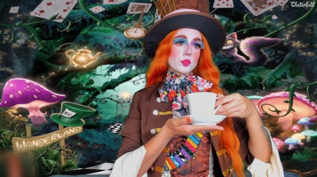 Mad Hatter Helen_mooree Hosts A Halloween Tea Party In Wonderland